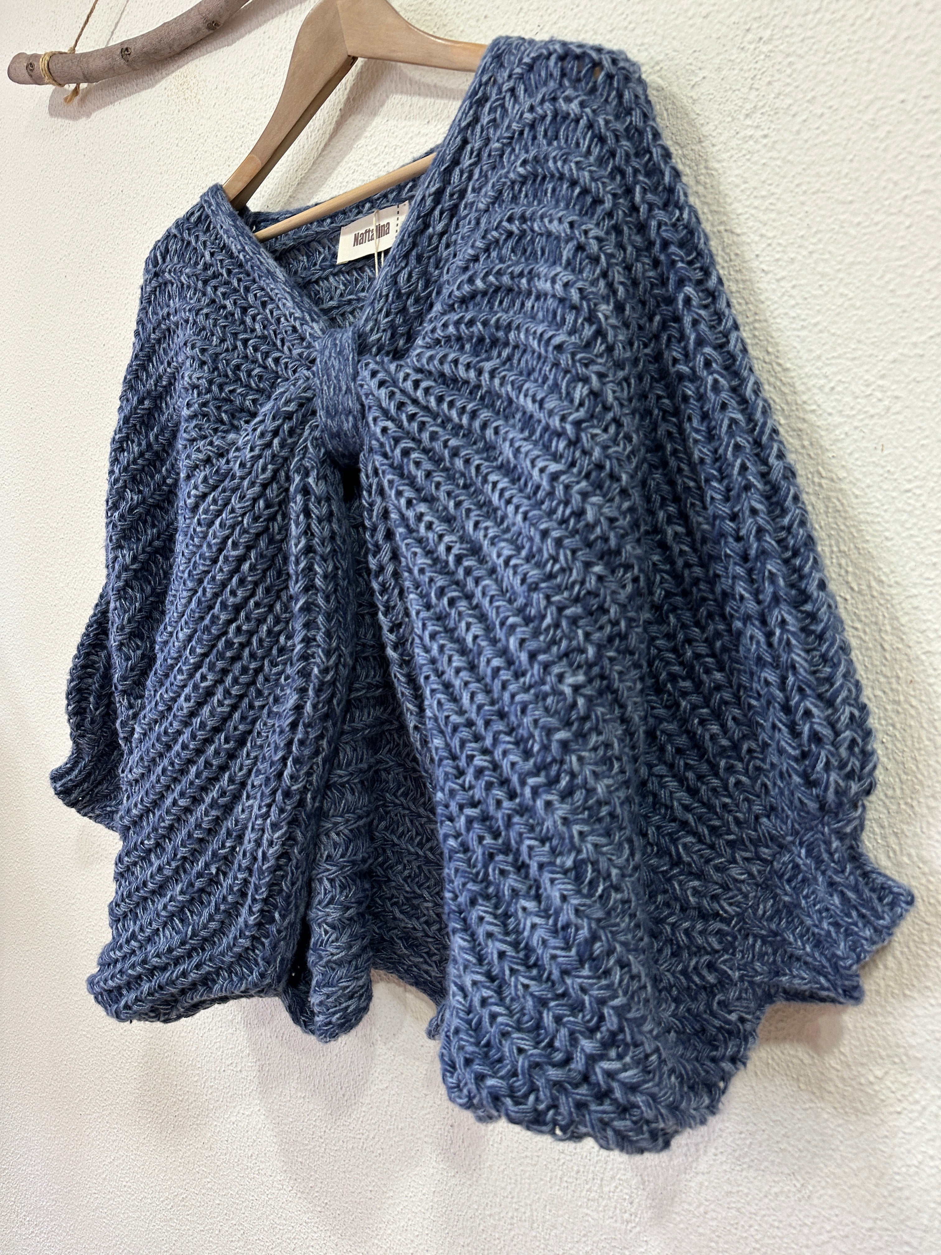 Poncho de malha LUMINOUS