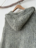 Load image in the gallery viewer,Casaco em malha encaracolada c/ bolsos e capuz WISDOM
