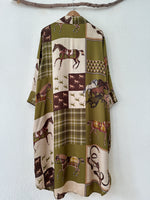 Load image in the gallery viewer,Vestido-tunisina c/ seda GALLOP
