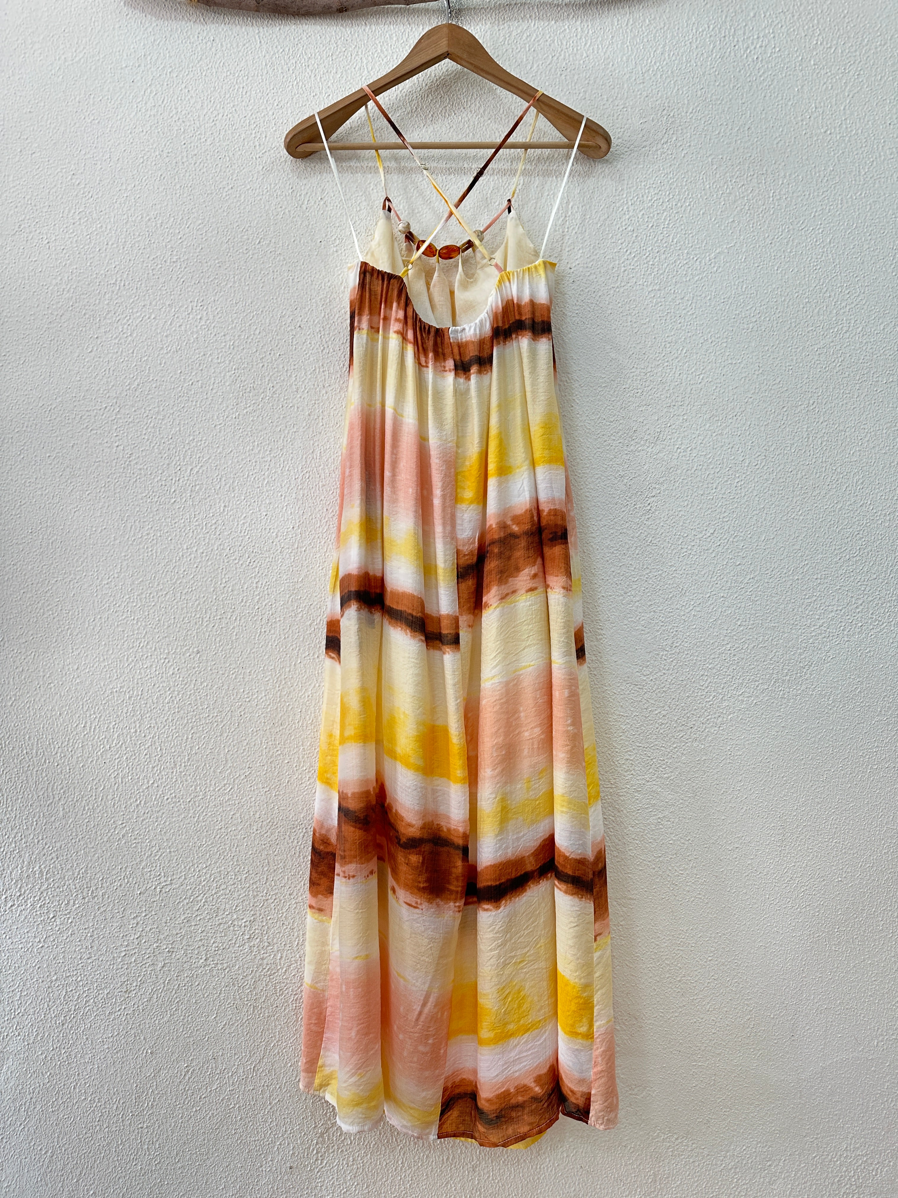 Vestido comprido c/ bolsos  MALATYA