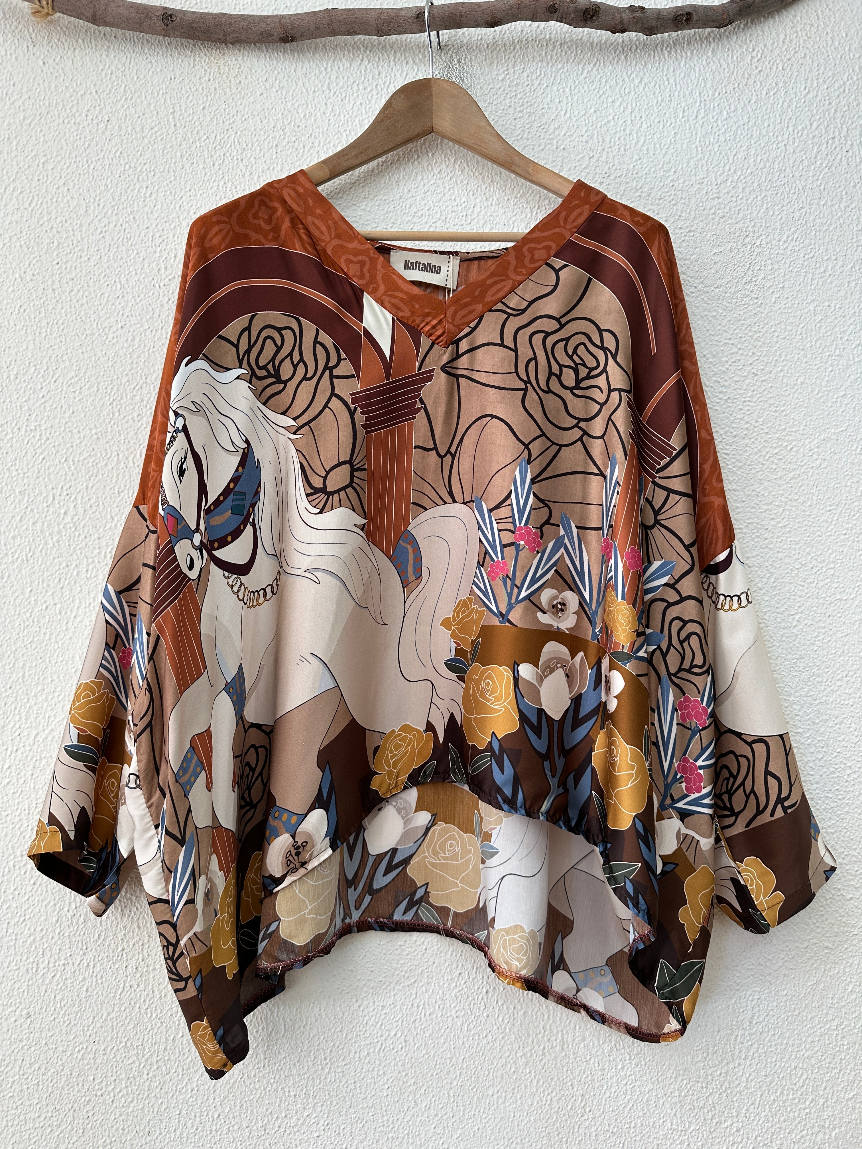 Túnica oversize c/ seda MADISON