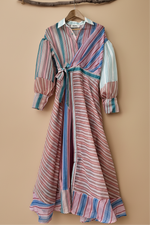 Carica l'immagine nel visualizzatore della galleria,Vestido efeito traçado KIYOMI
