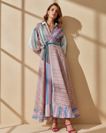 Carica l'immagine nel visualizzatore della galleria,Vestido efeito traçado KIYOMI
