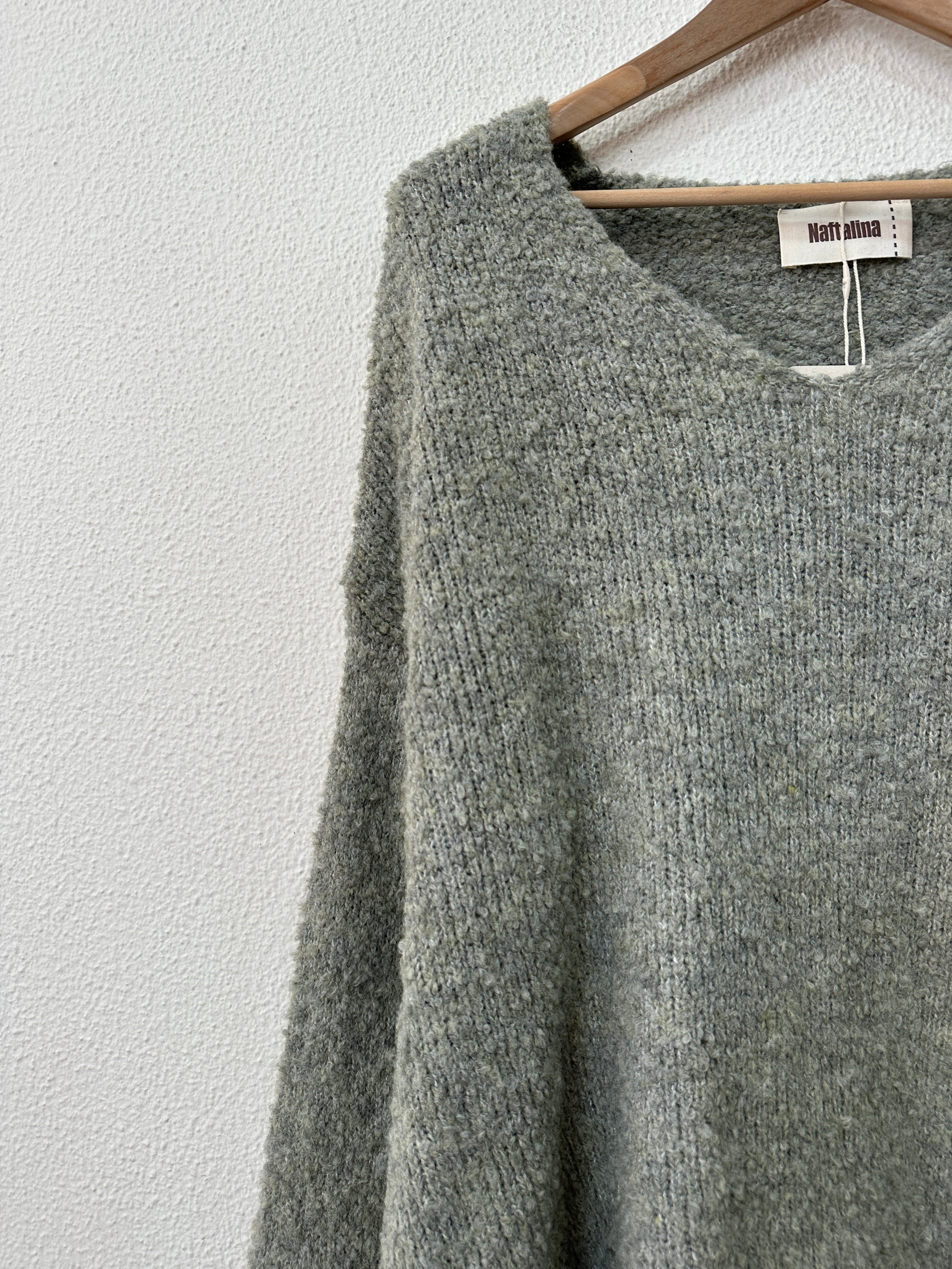 Camisola de malha assimétrica comprida YOLANDA