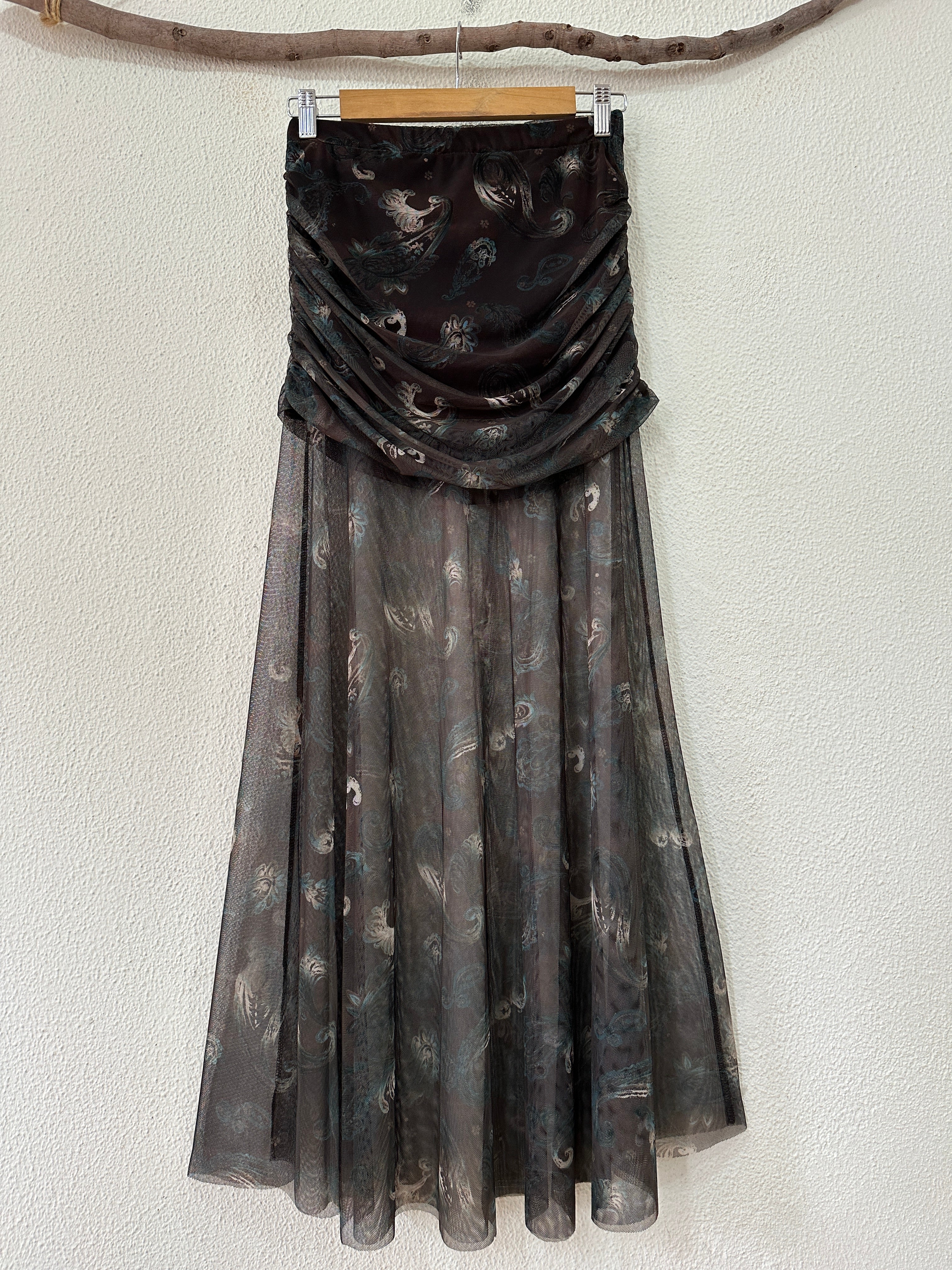 Saia em tule drapeada MATILDA