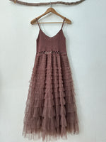 Load image in the gallery viewer,Vestido em crochet c/ tule BERBER
