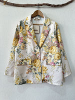 Cargue la imagen en el visor de la galería,Blazer estampado efeito brocado HILLARY
