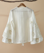 Carregar imagem no visualizador da galeria, Túnica c/ folhos bordados CHRISTY
