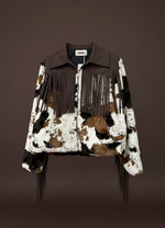 Load image in the gallery viewer,Casaco c/ imitação de pelo e franjas GLORIA
