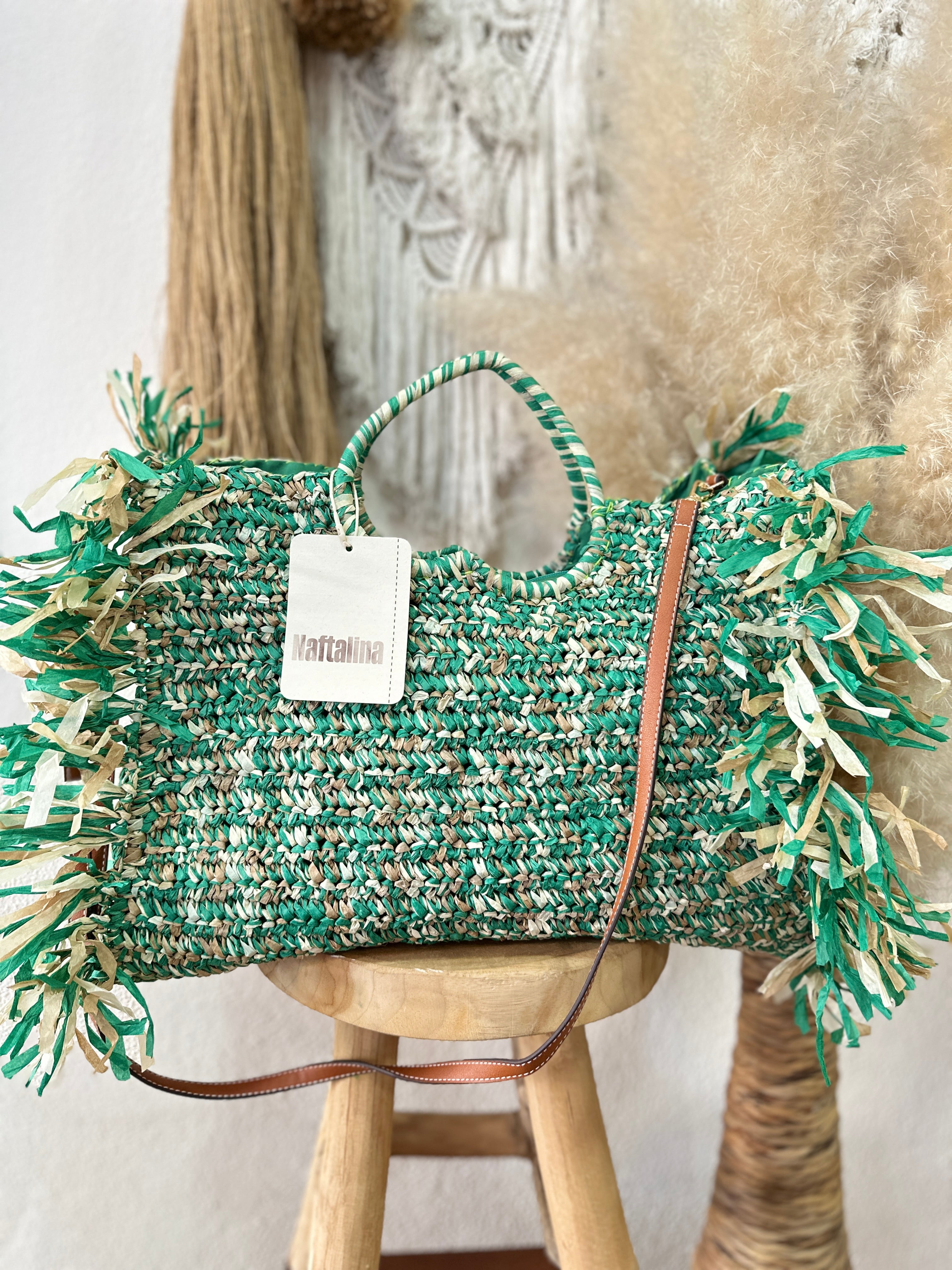 Mala em ráfia c/franjas TERESA