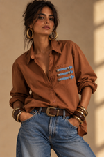 Chargez l'image dans la visionneuse de la galerie,Camisa c/ detalhe estilo militar MARINE
