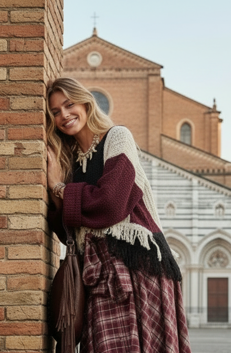 Camisola em malha c/franjas ORSAY