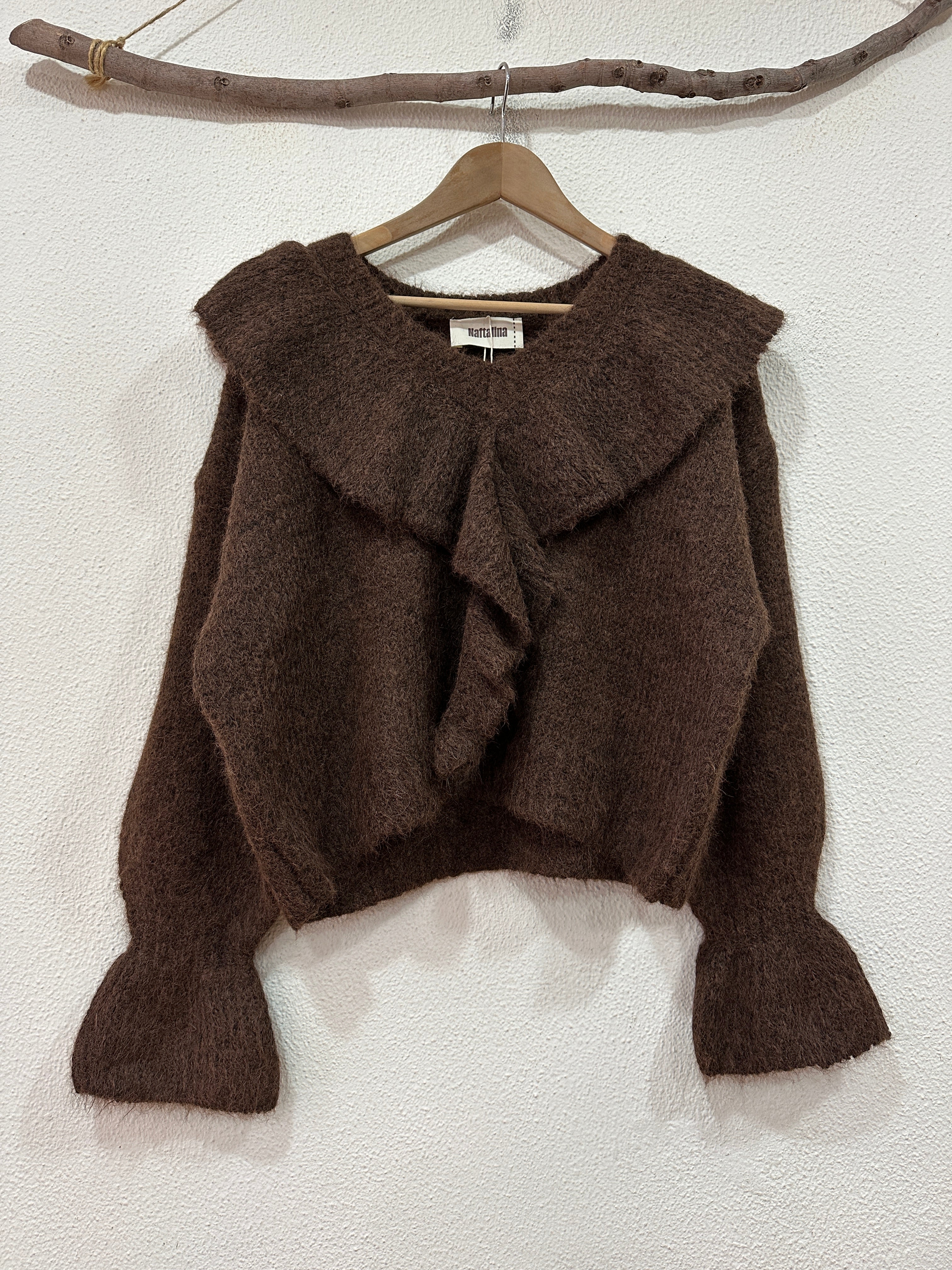 Camisola de malha c/ folhos FLUFFY