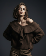 Load image in the gallery viewer,Camisola de malha c/ folhos FLUFFY
