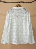 Carregar imagem no visualizador da galeria, Túnica tipo polo em renda DOVE
