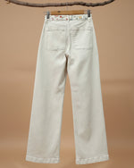 Cargue la imagen en el visor de la galería,Calças de sarja c/ pinturas e bordados WATERCOLOR
