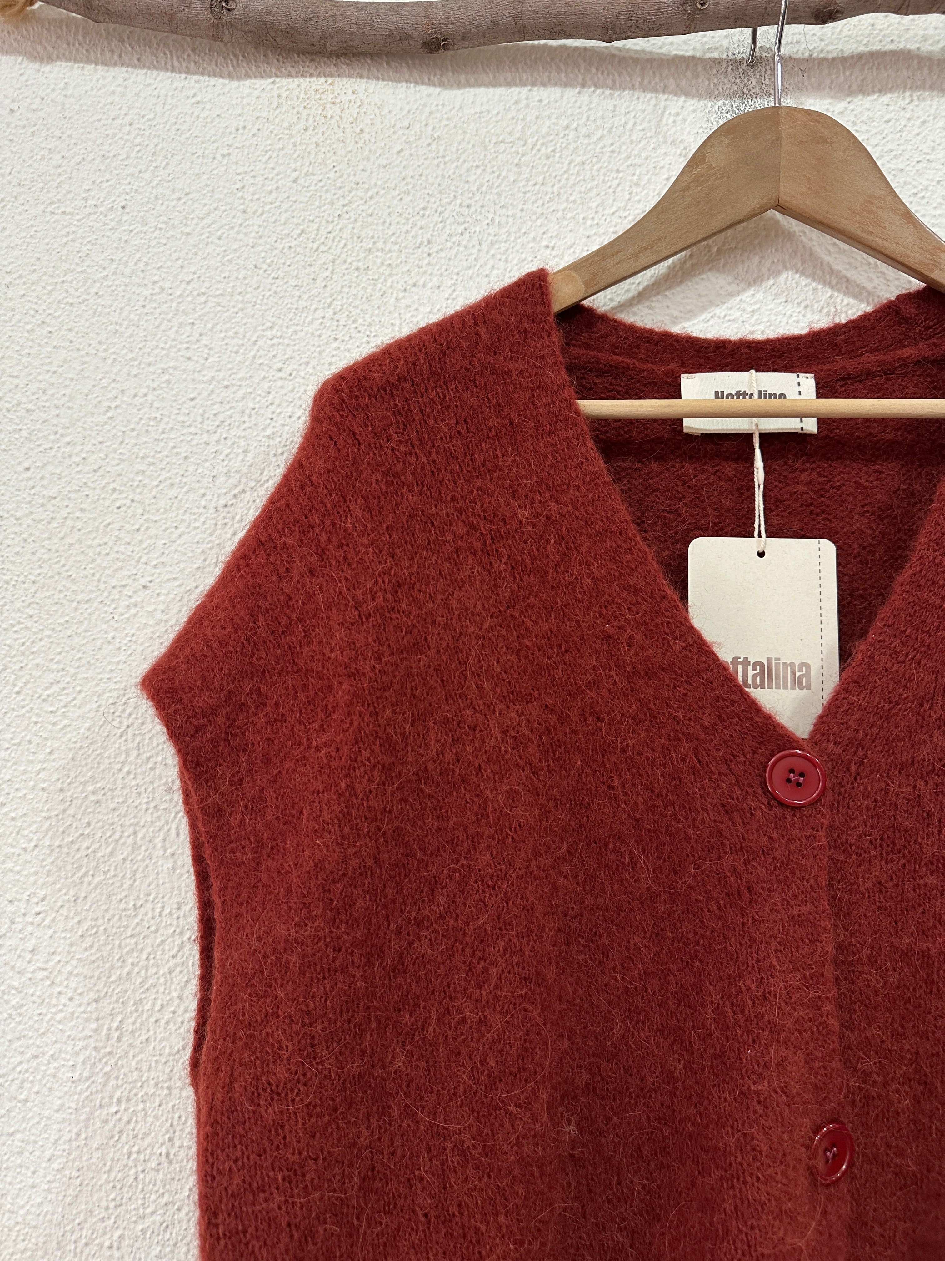 Colete oversize em malha ALPES