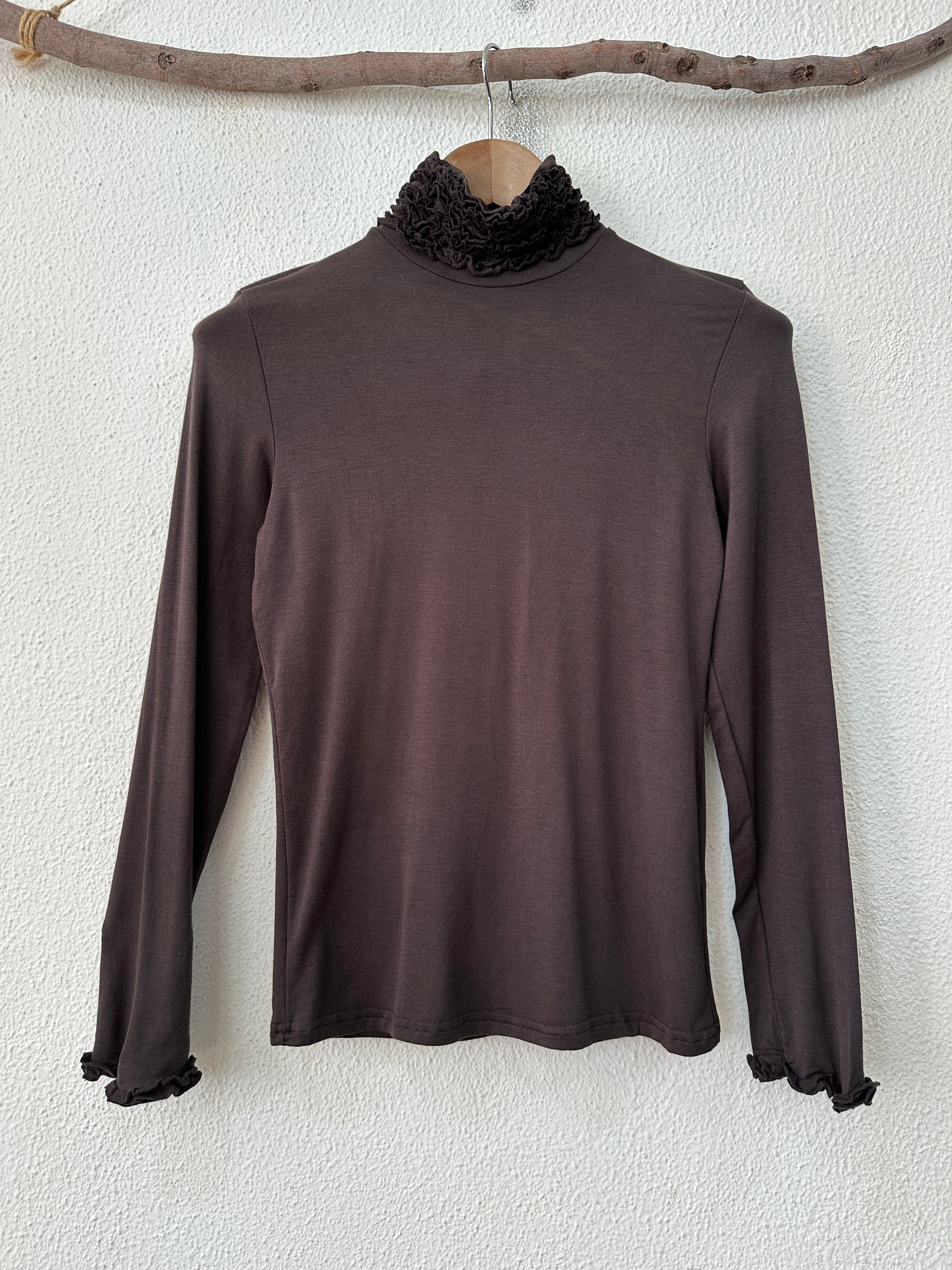 Camisola efeito segunda pele c/ gola TOUCH