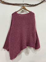 Load image in the gallery viewer,Camisola de malha oversise assimétrica YOLANDA
