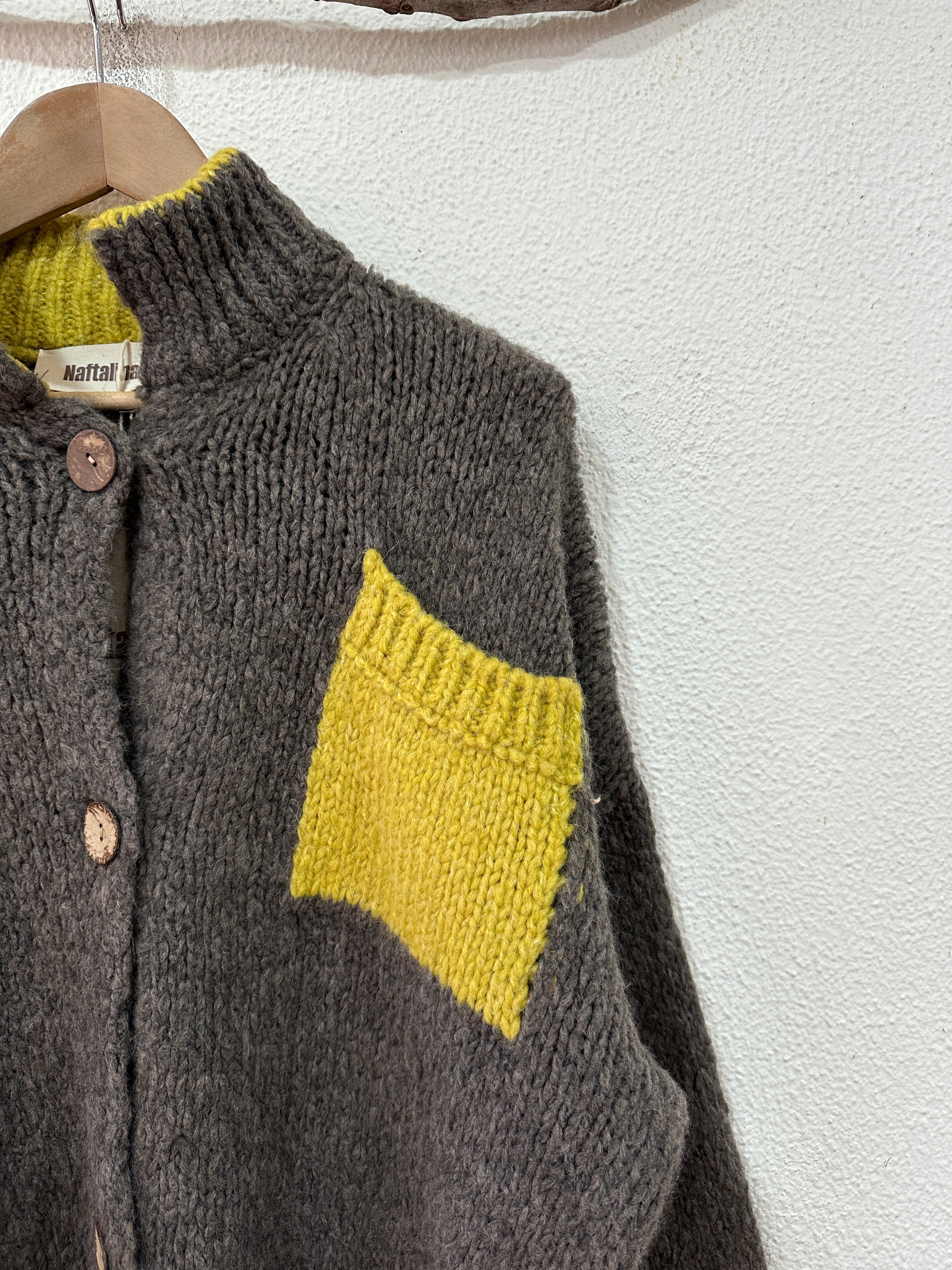 Casaco de malha oversize c/ bolsos AMBIENCE