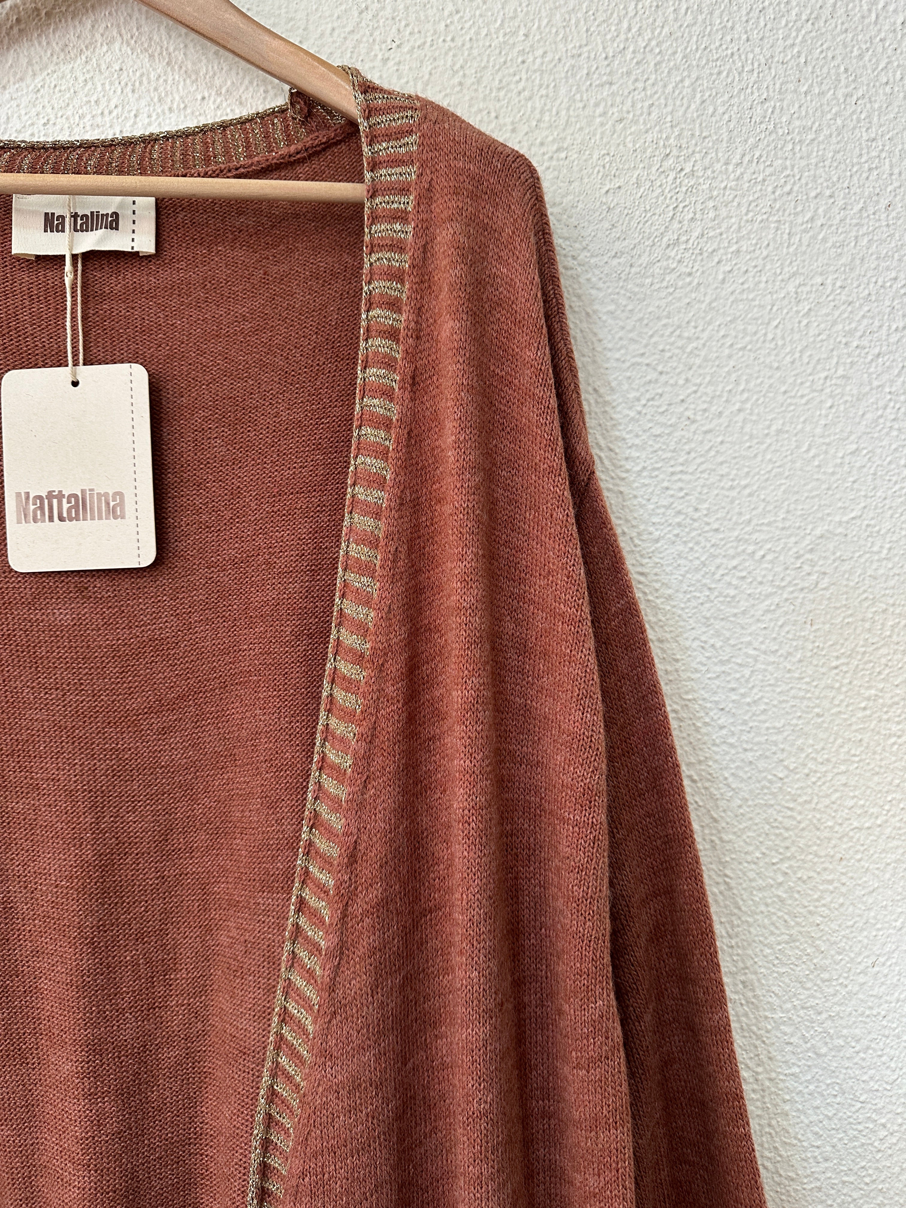 Casaco de malha comprido c/ brilho SUPERNOVA