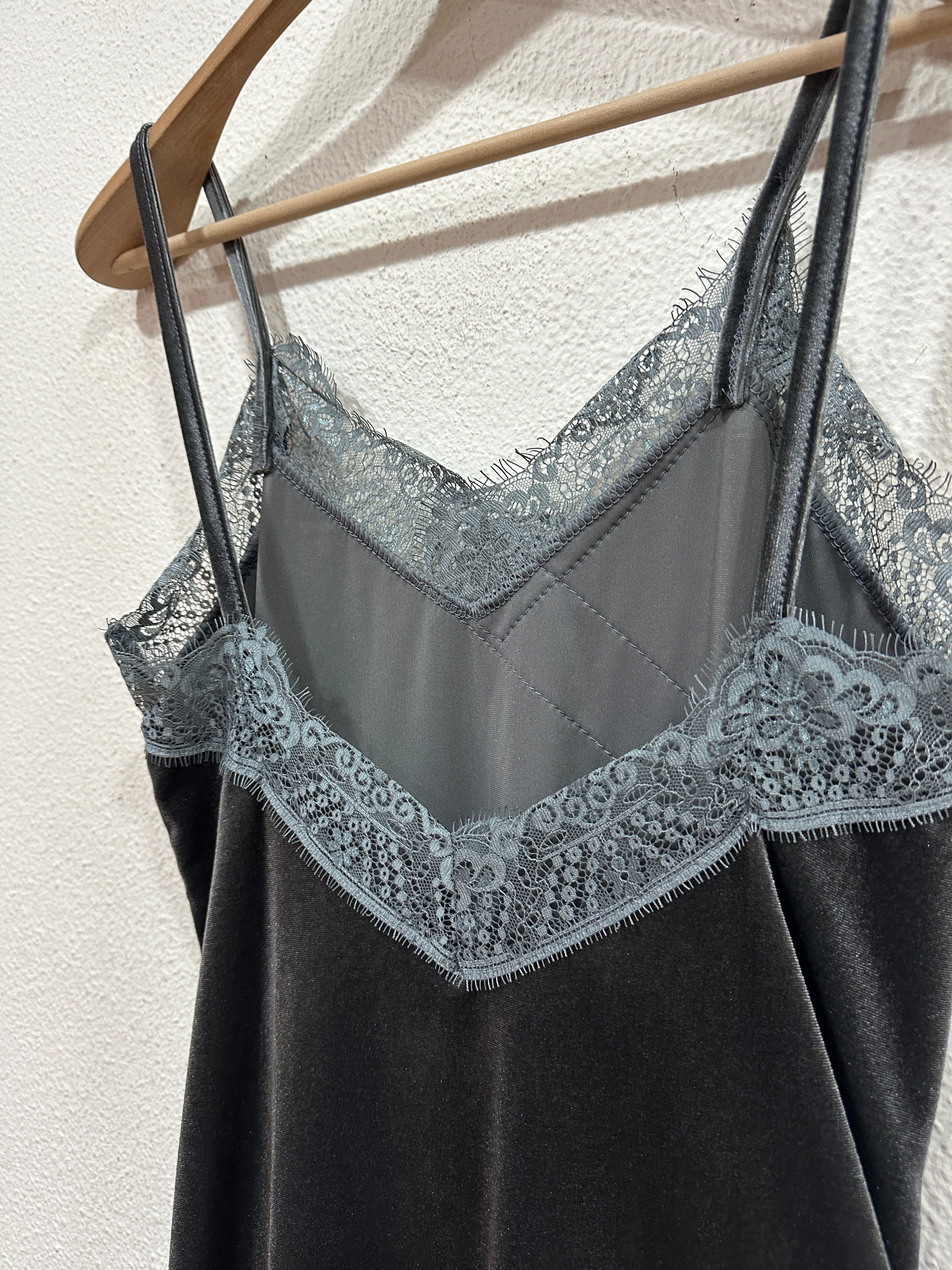 Túnica em veludo c/renda MOONLIGHT