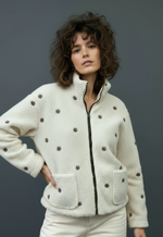 Load image in the gallery viewer,Casaco polar reversível c/ bordados LIVELY
