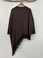 Load image in the gallery viewer,Túnica assimétrica c/ renda CINNAMON
