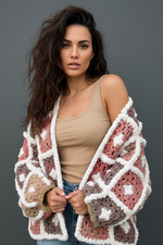 Load image in the gallery viewer,Casaco de malha feito à mão WANDA
