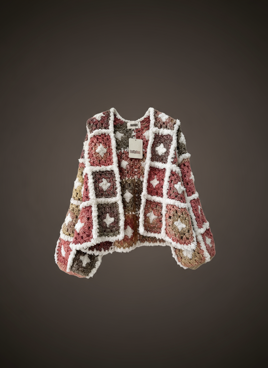 Casaco de malha feito à mão WANDA