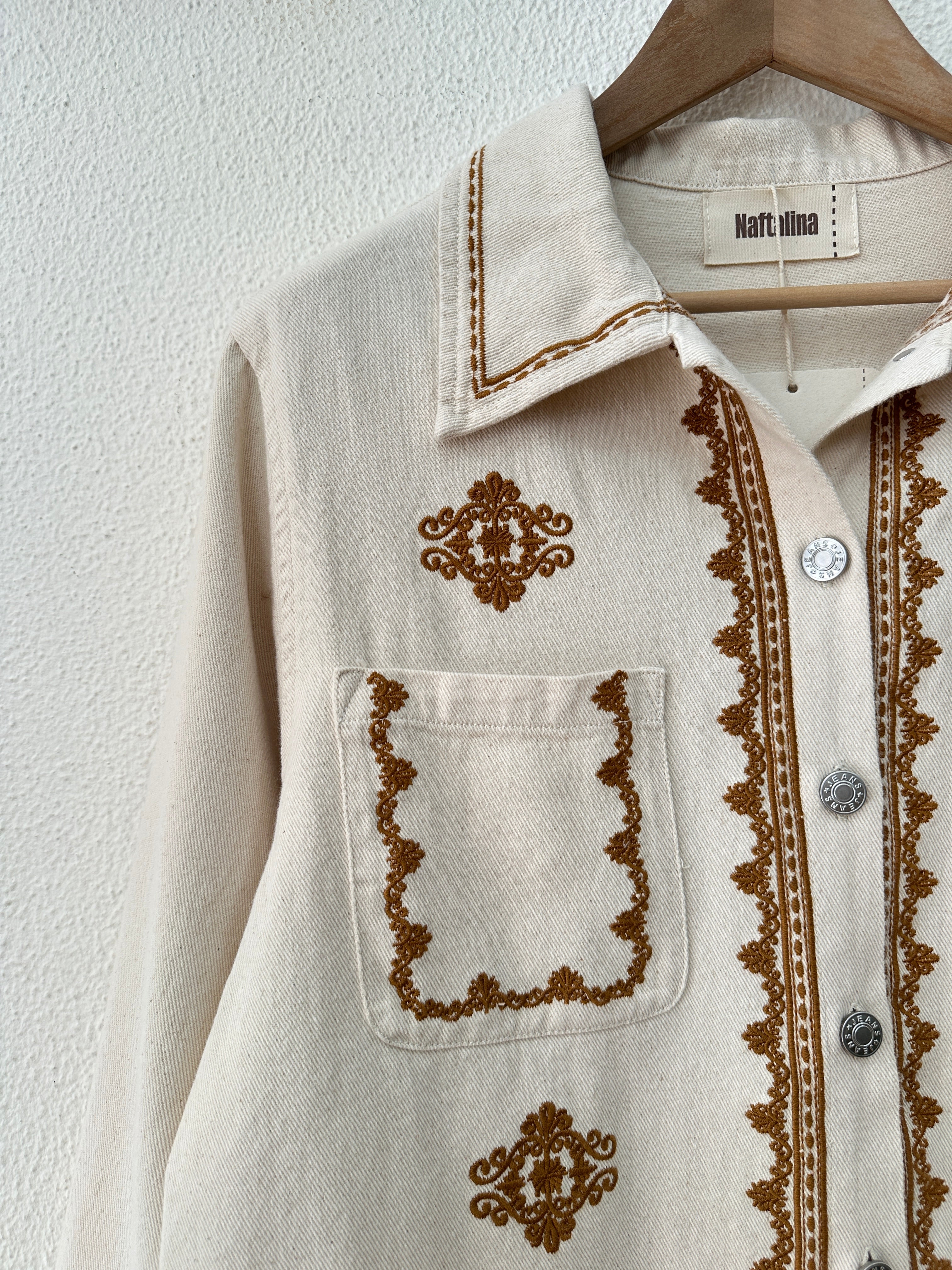 Casaco de sarja bordado MANON