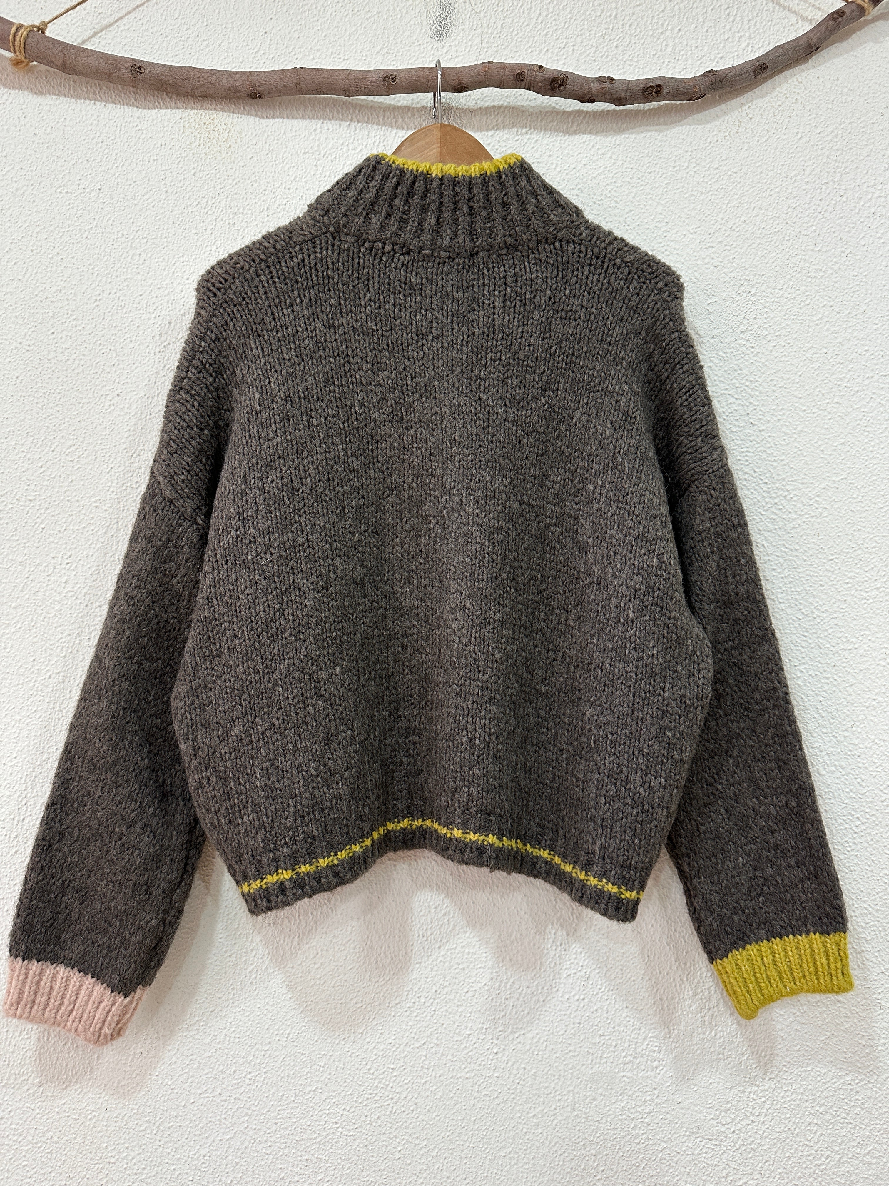 Casaco de malha oversize c/ bolsos AMBIENCE