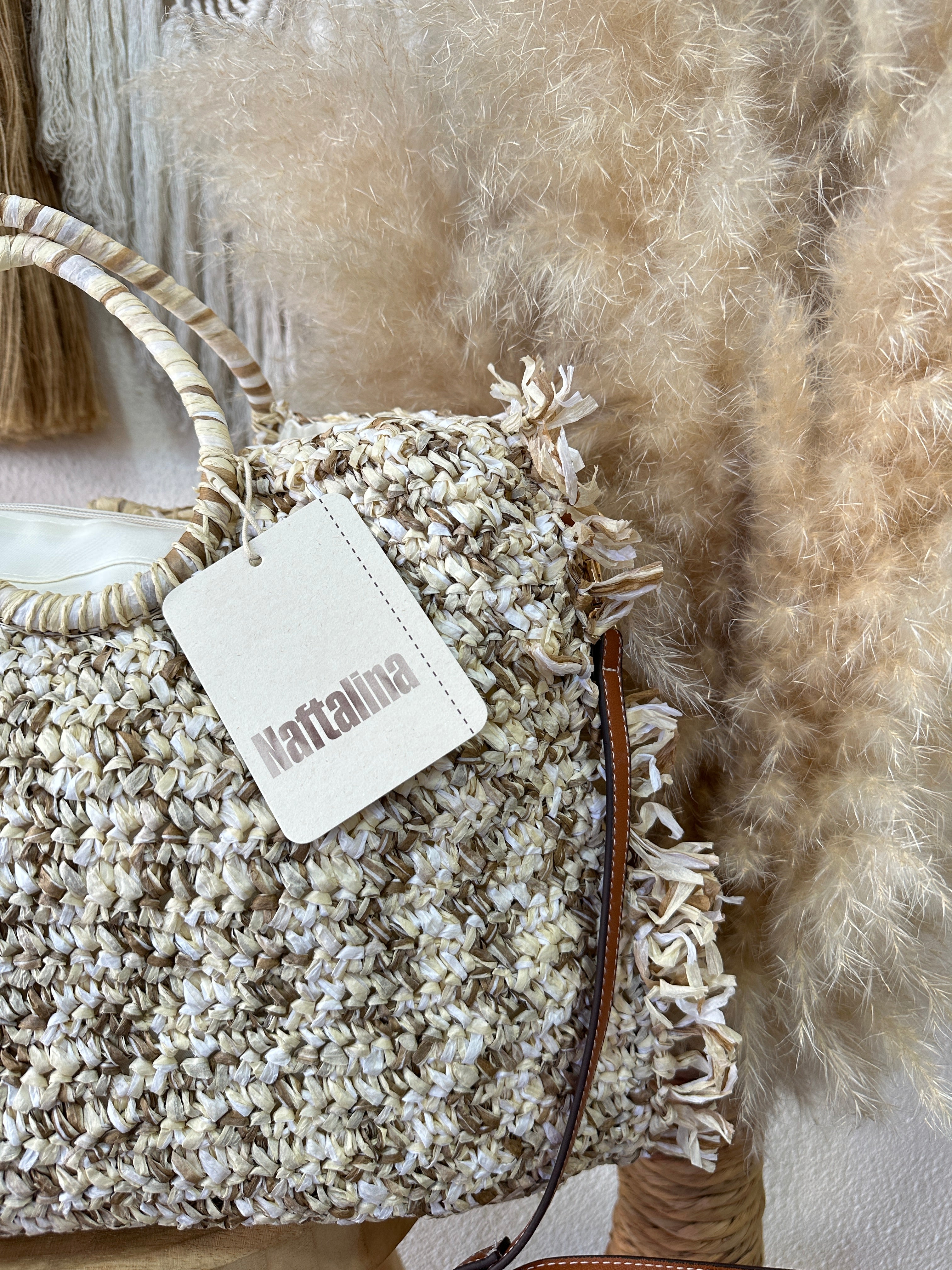 Mala em ráfia c/franjas TERESA