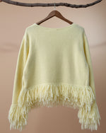 Load image in the gallery viewer,Camisola de malha c/ franjas SAFFRON
