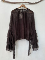 Load image in the gallery viewer,Túnica de renda c/ folhos DAKARI
