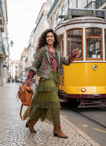 Carregar imagem no visualizador da galeria, Casaco efeito suede bordado AXEL
