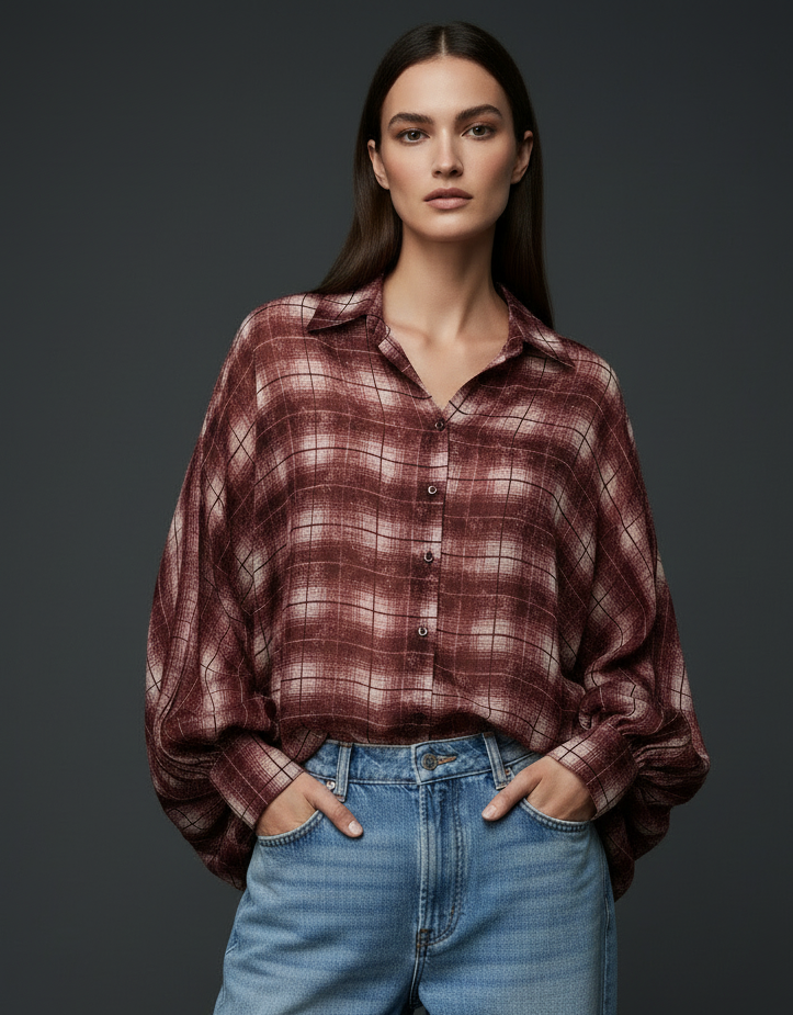 Camisa oversize c/ lã IRISH