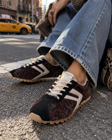 Ténis retro runner em animal print JUMANJI