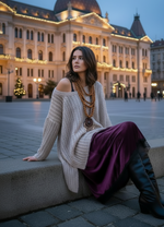 Carregar imagem no visualizador da galeria, Camisola de malha oversize REBECCA
