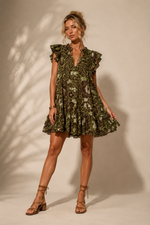 Chargez l'image dans la visionneuse de la galerie,Vestido curto c/ folhos MELODY

