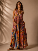 Carregar imagem no visualizador da galeria, Vestido comprido c/ bolsos NICARÁGUA
