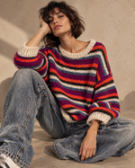 Carregar imagem no visualizador da galeria, Camisola de malha estilo retro ASHLEY
