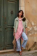 Cargue la imagen en el visor de la galería,Casaco oversize de sarja JADE
