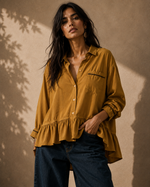 Load image in the gallery viewer,Camisa oversize c/ folho HONEY
