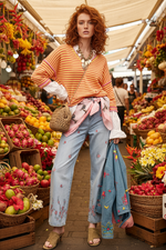 Load image in the gallery viewer,Casaco em algodão rústico bordado à mão PHUKET
