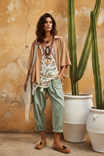 Carregar imagem no visualizador da galeria, Camisa oversize c/ renda MARRAKECH
