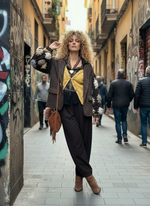 Carregar imagem no visualizador da galeria, Casaco de fazenda c/ mangas em crochet LUCY
