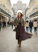 Carregar imagem no visualizador da galeria, Casaco efeito suede bordado AXEL
