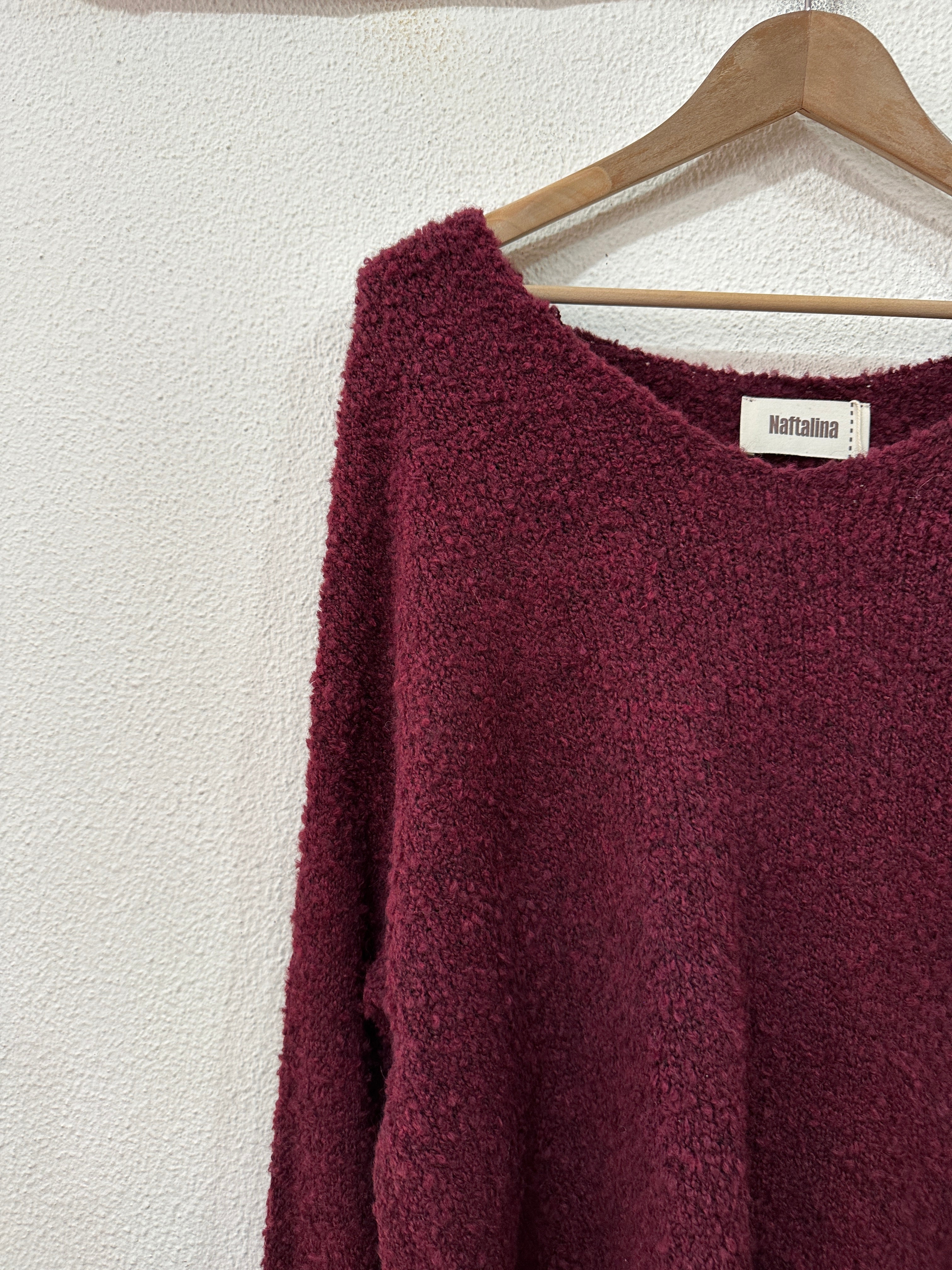 Camisola de malha assimétrica comprida YOLANDA