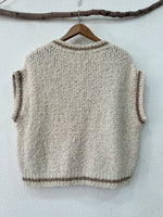 Load image in the gallery viewer,Colete de malha oversize c/ lã AGNES
